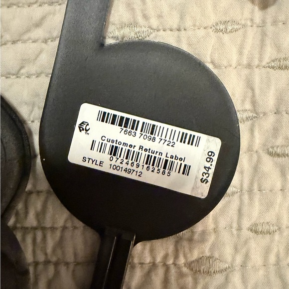 INC Black Faux Fur Slippers and Sleep Mask Set - Picture 4 of 4